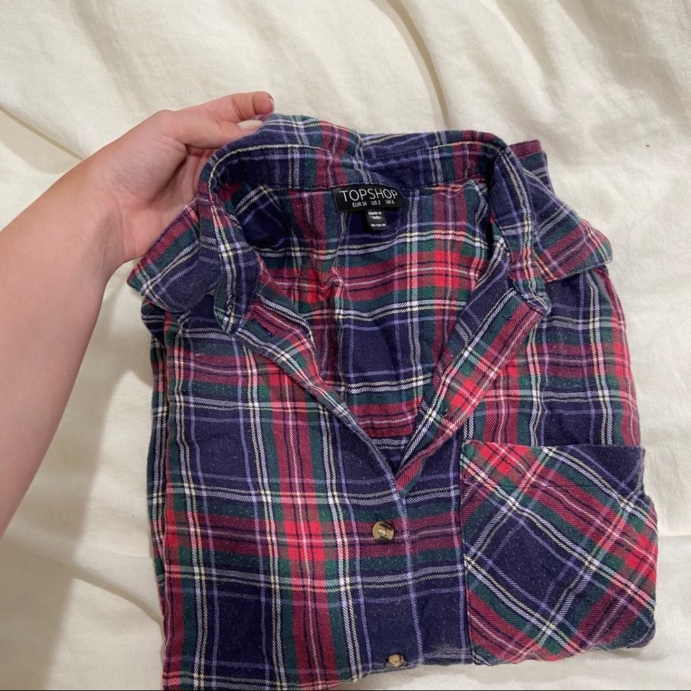 topshop women’s flannel